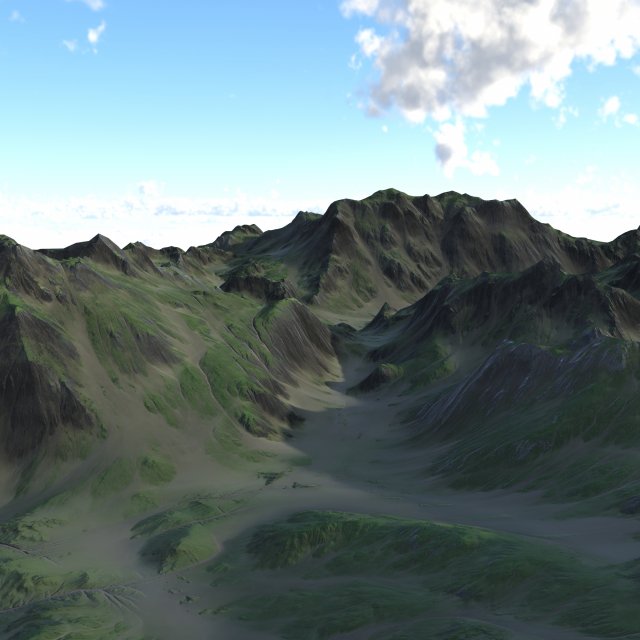 Landscape 80 3D 模型 .c4d .max .obj .3ds .fbx .stl .blend
