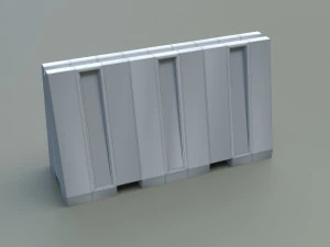 Roadblock pack 01 3D Model