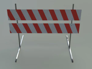 Roadblock pack 01 3D Model