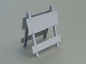 Roadblock pack 01 3D Model