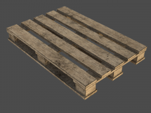 Old pallete 01 Modèle 3D