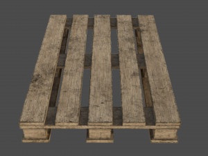 Old pallete 01 Modèle 3D