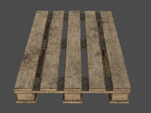 Old pallete 01 3D Model