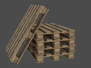 Old pallete 01 3D Model