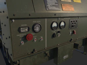 Military Generator 01 3D Model