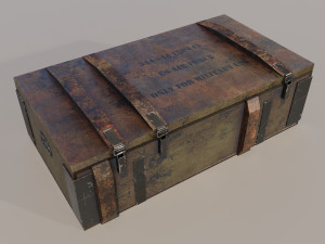 Military box 01 3Dモデル