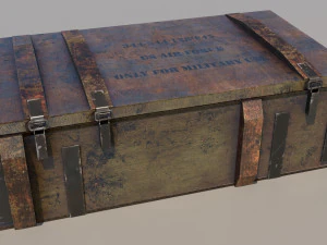 Military box 01 3D Model
