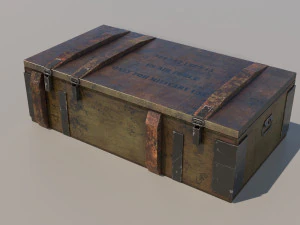 Military box 01 3D Model