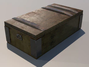 Military box 01 3D Model
