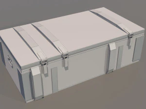 Military box 01 3D Model