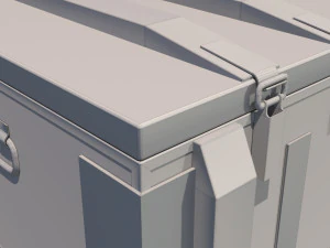 Military box 01 3D Model