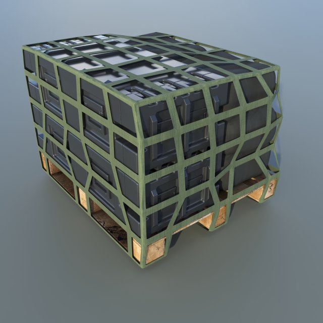 Military air cargo 01 3D Model .c4d .max .obj .3ds .fbx .stl .blend 