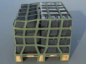 Military air cargo 01 3D Model