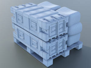 Military air cargo 01 3D Model