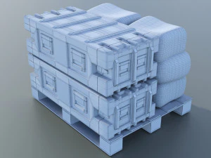 Military air cargo 01 3D Model