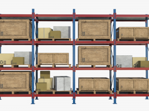 Warehouse rack 01 3Dモデル