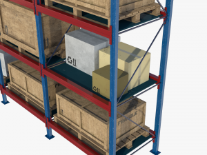 Warehouse rack 01 3Dモデル