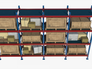 Warehouse rack 01 3Dモデル