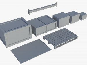Warehouse rack 01 3Dモデル