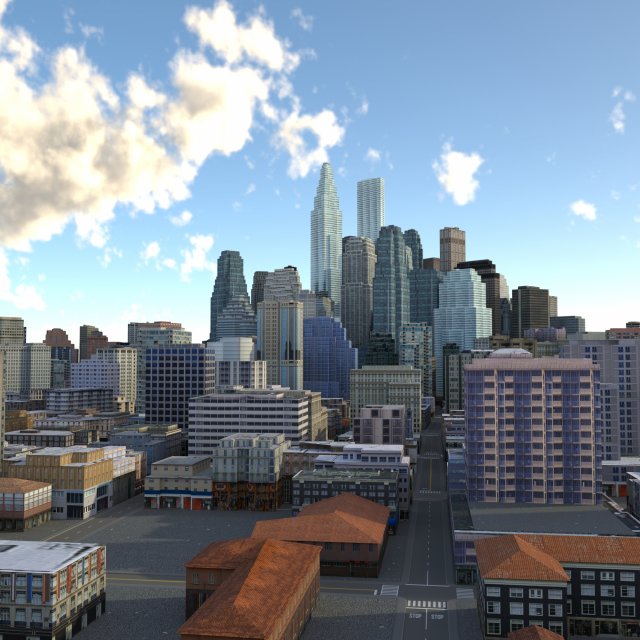 City 84 3D Model .c4d .max .obj .3ds .fbx .stl .blend 