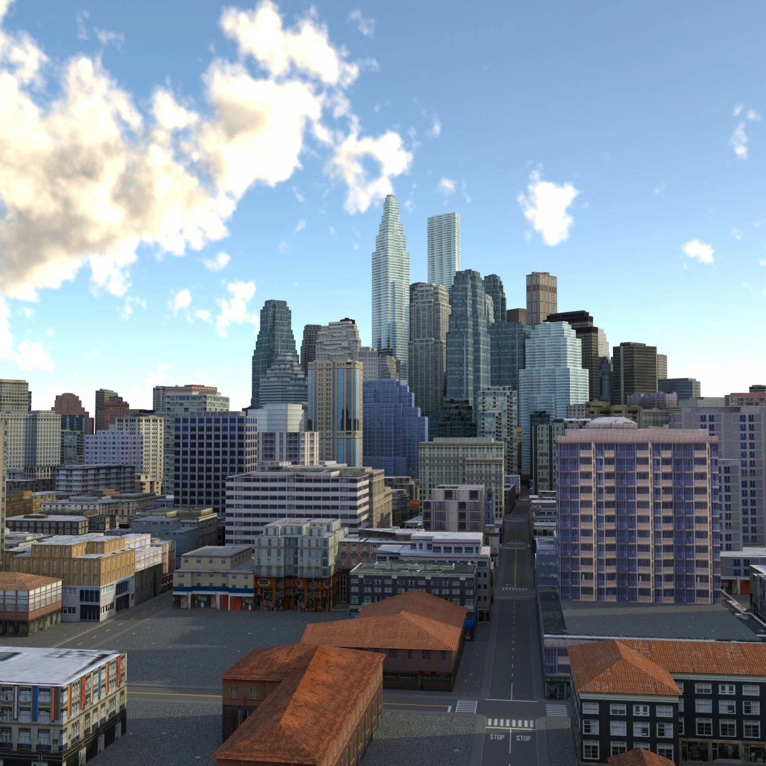 City 84 3D Model .c4d .max .obj .3ds .fbx .stl .blend 