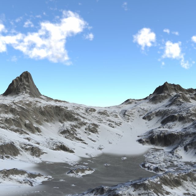 Landscape 95 Model 3D .c4d .max .obj .3ds .fbx .stl .blend 