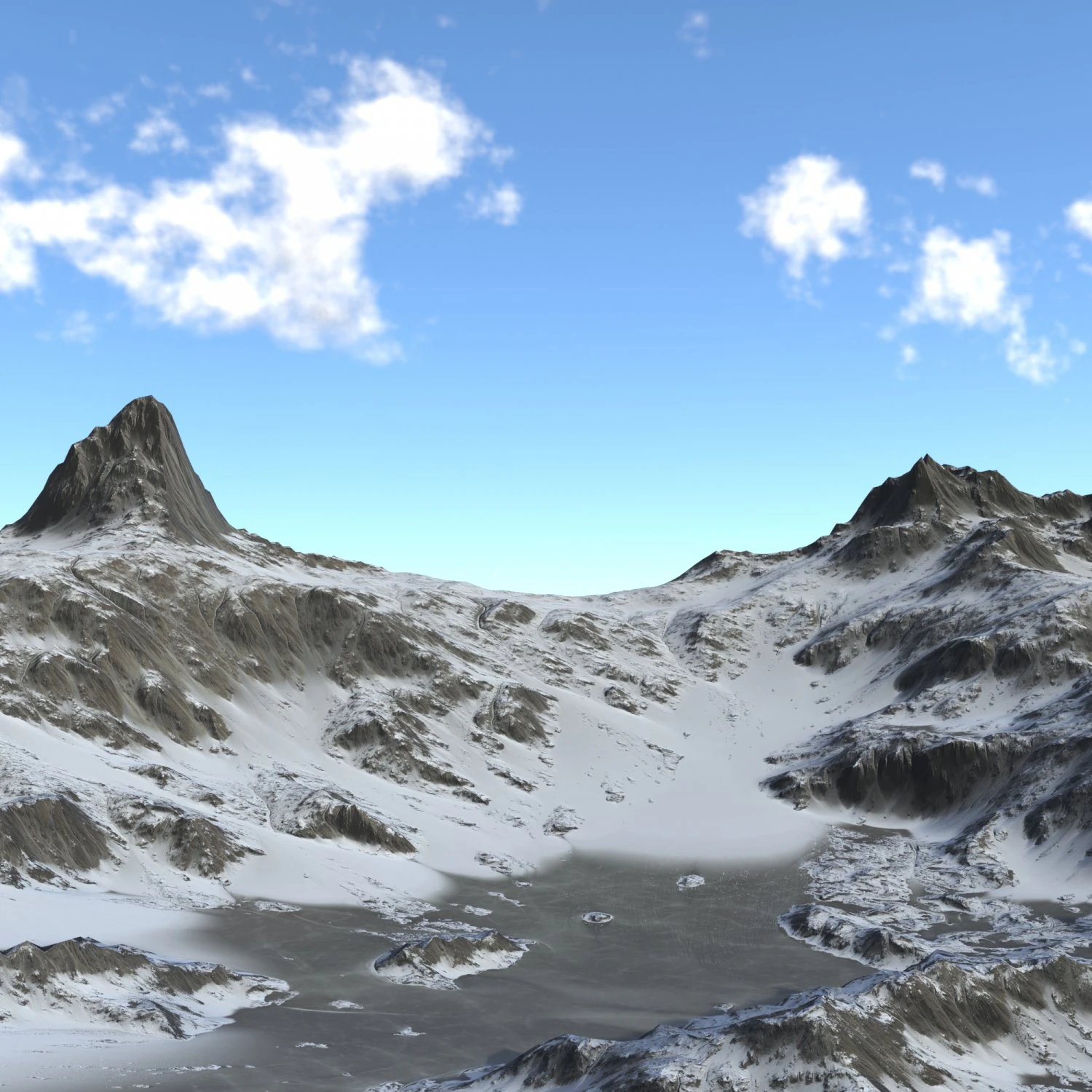 Landscape 95 3D Model .c4d .max .obj .3ds .fbx .stl .blend 