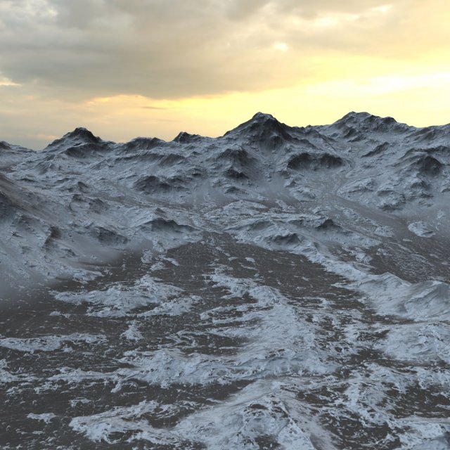 Landscape 105 3D Model .c4d .max .obj .3ds .fbx .stl .blend 