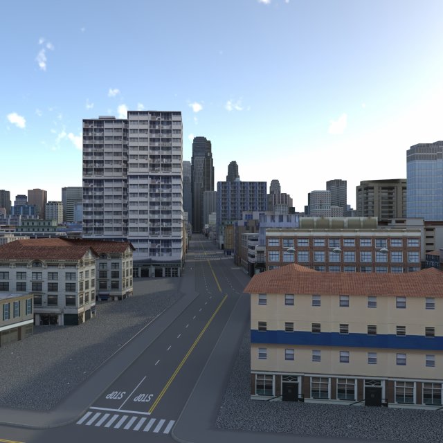 City 94 3D Модель .c4d .max .obj .3ds .fbx .stl .blend 