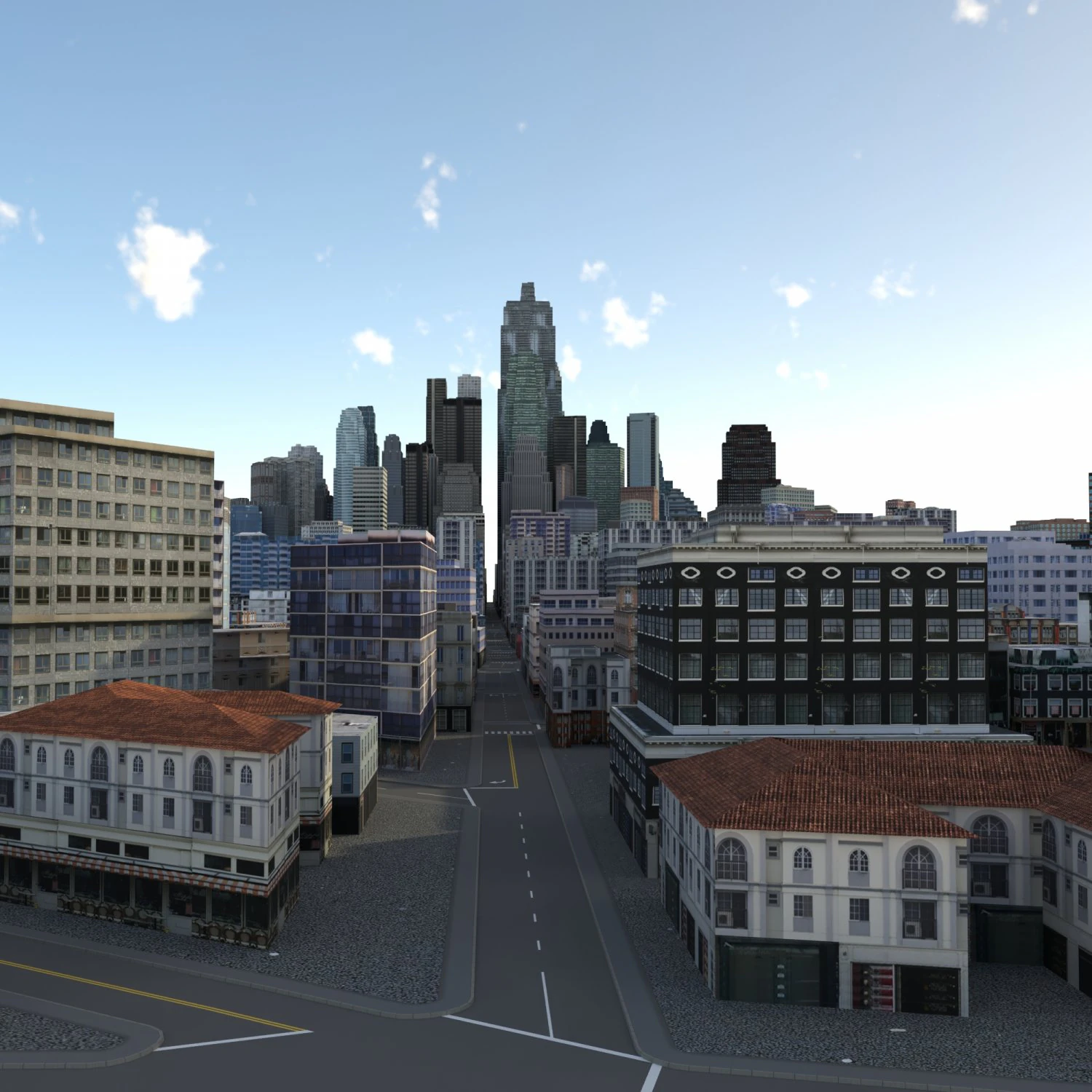 City 95 3D Model .c4d .max .obj .3ds .fbx .stl .blend
