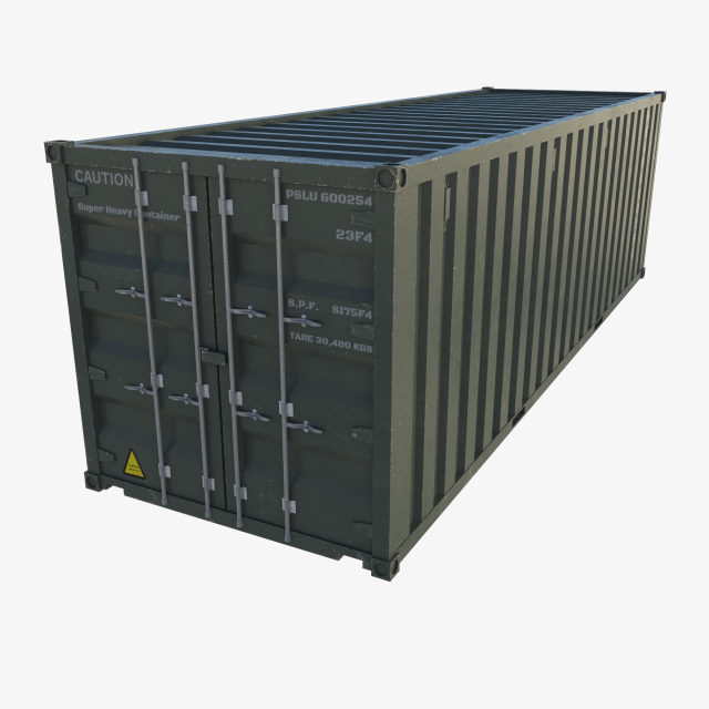 Cargo container 01 var 1 3Dモデル .c4d .max .obj .3ds .fbx .stl .blend 