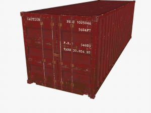 Cargo container 01 var 2 3Dモデル