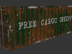 Cargo container 01 var 3 3D मॉडल