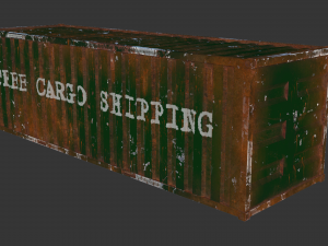 Cargo container 01 var 3 3D मॉडल