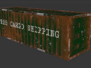 Cargo container 01 var 3 3D Model