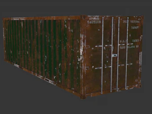 Cargo container 01 var 3 3D Model