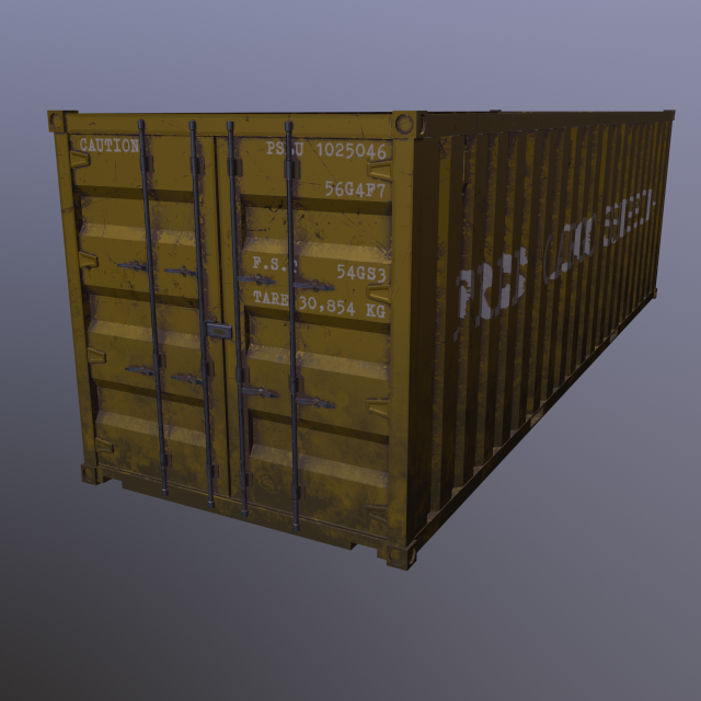 Cargo container 01 var 4 3D 모델 .c4d .max .obj .3ds .fbx .stl .blend 