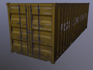Cargo container 01 var 4 3D Model