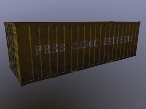Cargo container 01 var 4 3D 모델