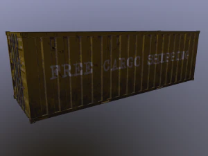 Cargo container 01 var 4 3D Model