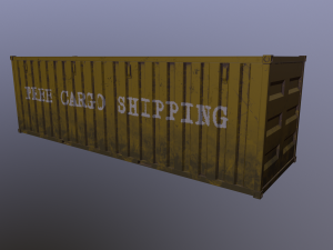Cargo container 01 var 4 3D 모델