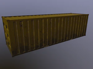 Cargo container 01 var 4 3D Model