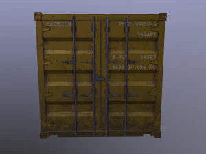 Cargo container 01 var 4 3D Model