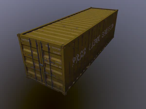 Cargo container 01 var 4 3D Model