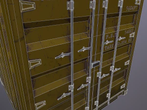 Cargo container 01 var 4 3D Model