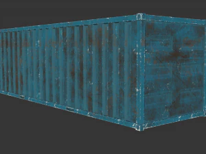 Cargo container 01 var 5 3D Model