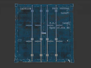 Cargo container 01 var 5 3D Model