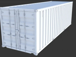 Cargo container 01 var 5 3D Model