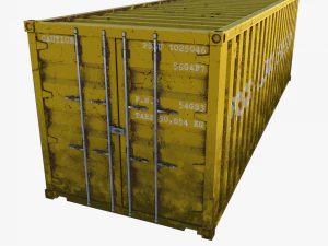 Cargo container pack 01 3D Model