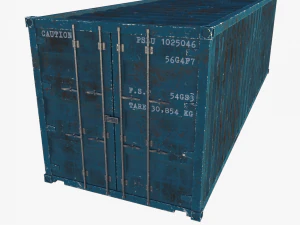 Cargo container pack 01 3D Model